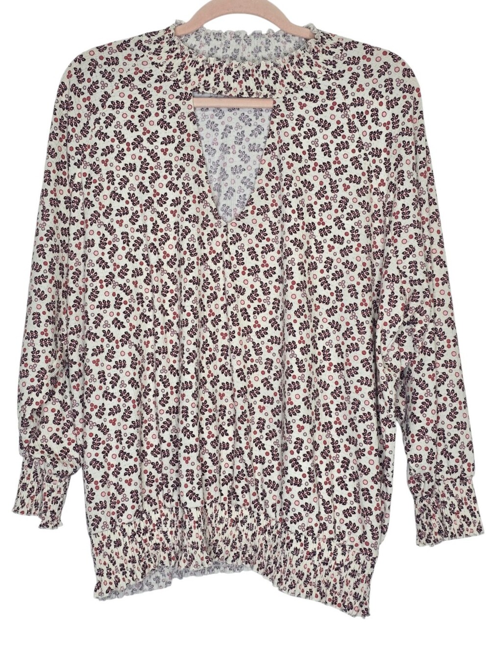Torrid Textured Jersey Blouse features a distinct choker neck design